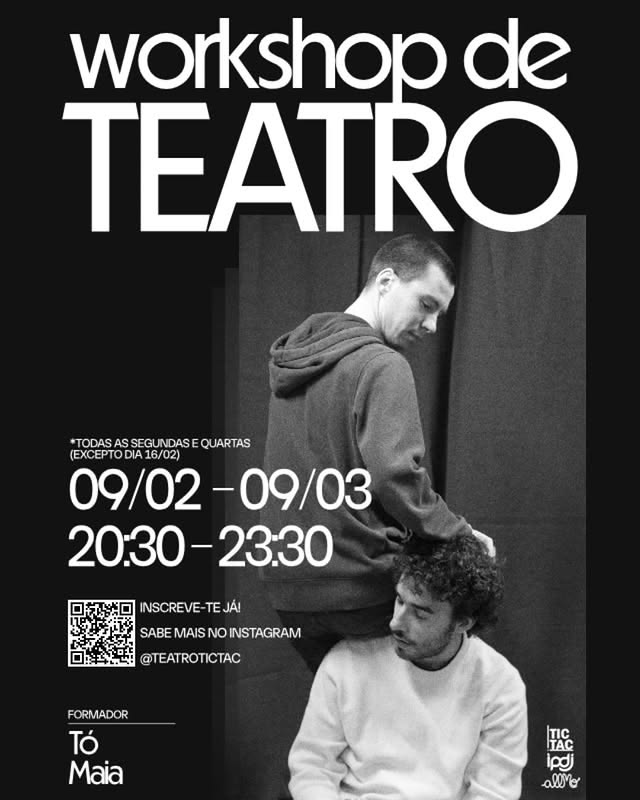 Cartaz Workshop de Teatro